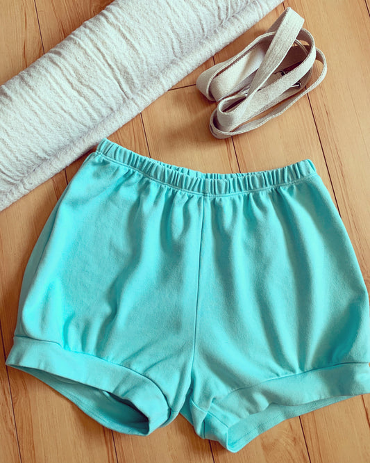 Classic Cotton Yoga Short - Aruba