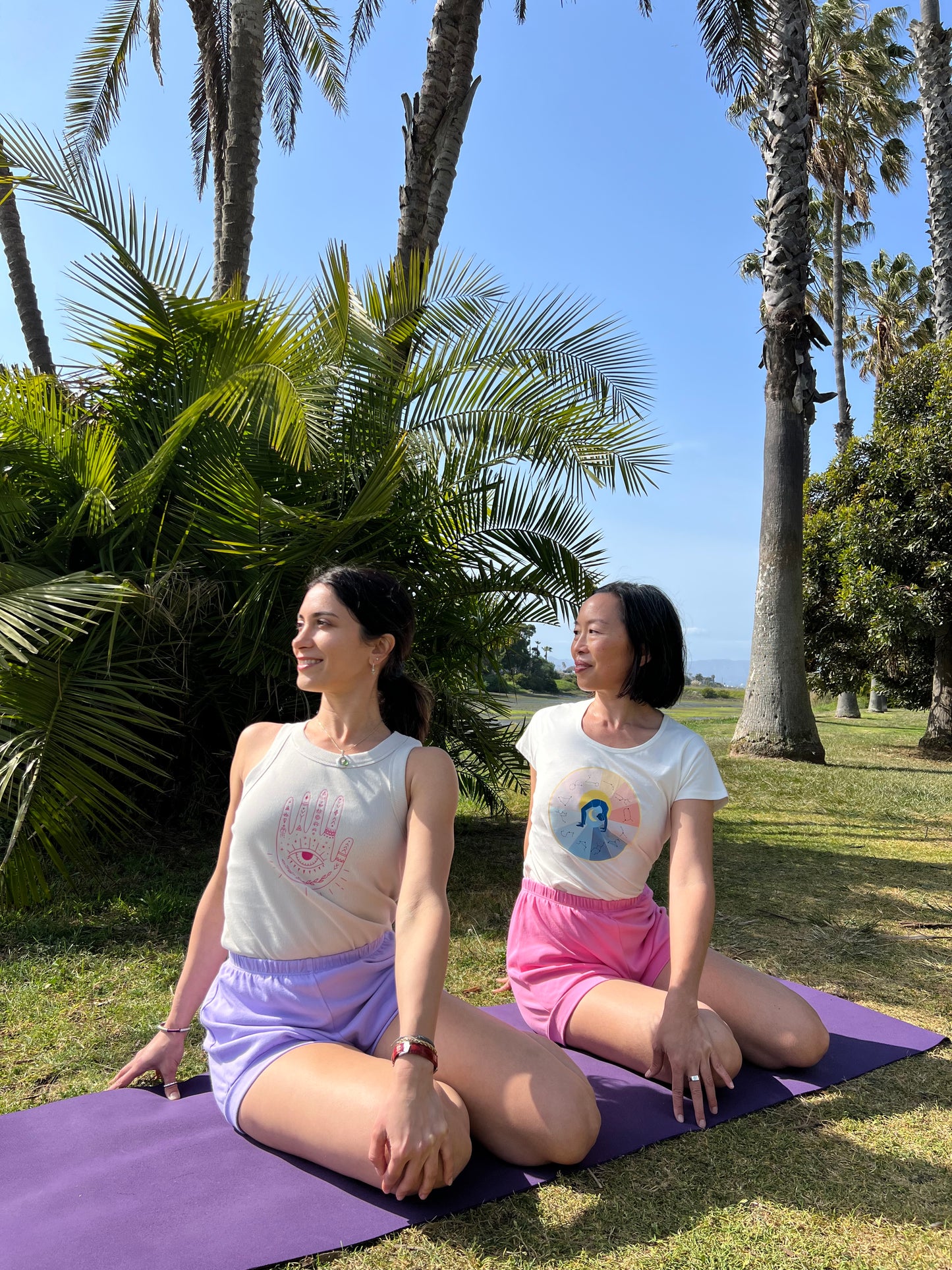 Classic Cotton Yoga Short - Lavender