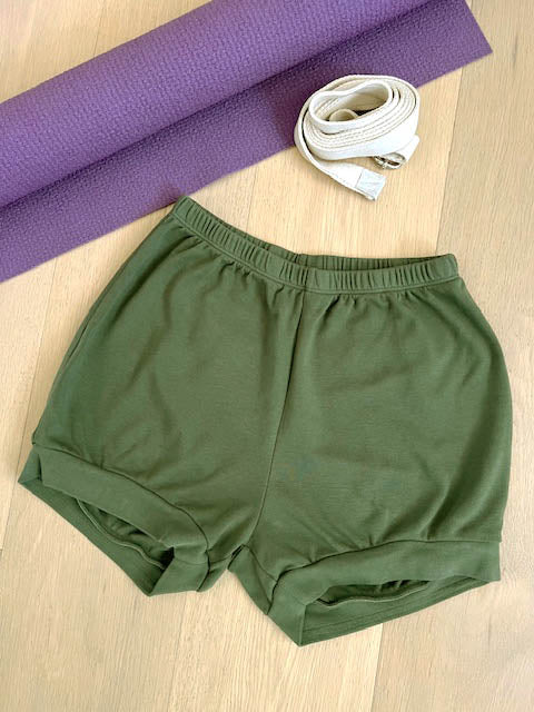 Classic Cotton Yoga Short - Thyme