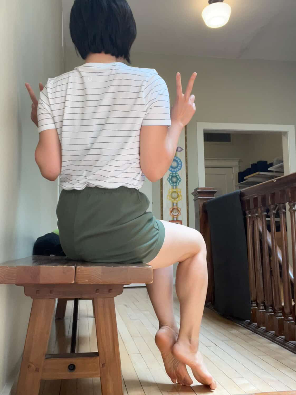 Classic Cotton Yoga Short - Thyme
