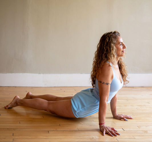 Classic Cotton Yoga Short - Sky Blue