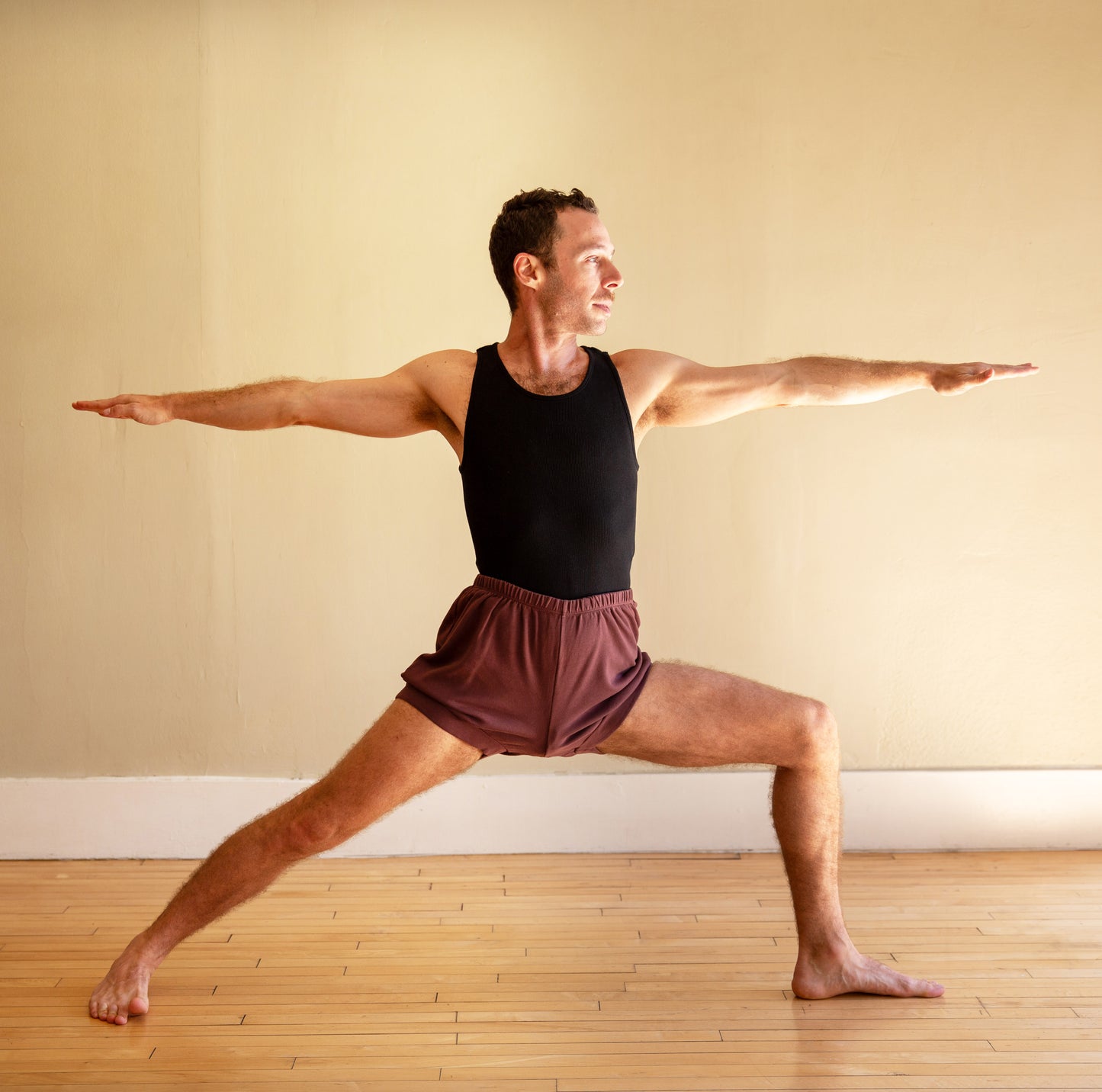 Classic Cotton Yoga Short - Raisin
