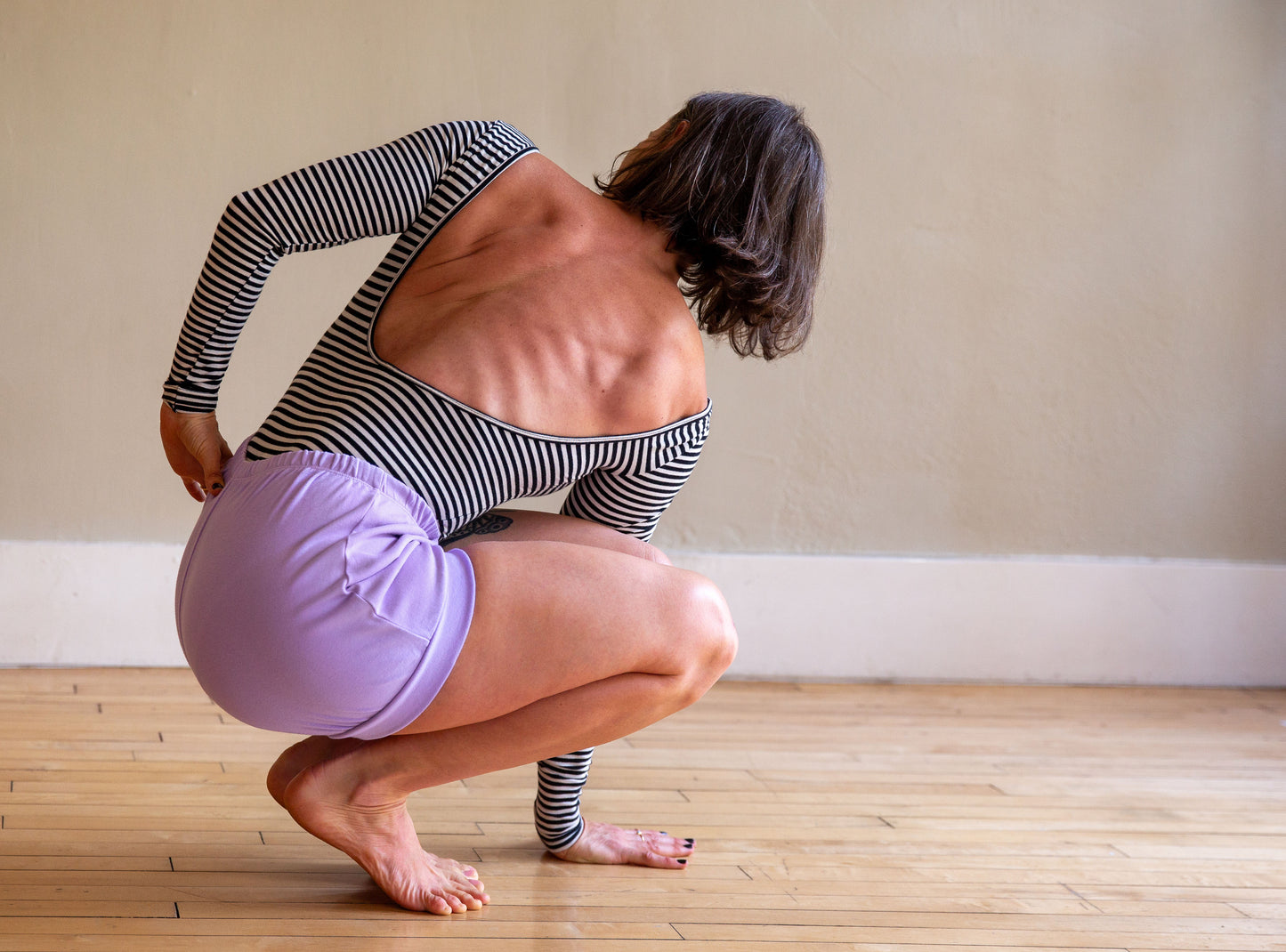 Classic Cotton Yoga Short - Lavender
