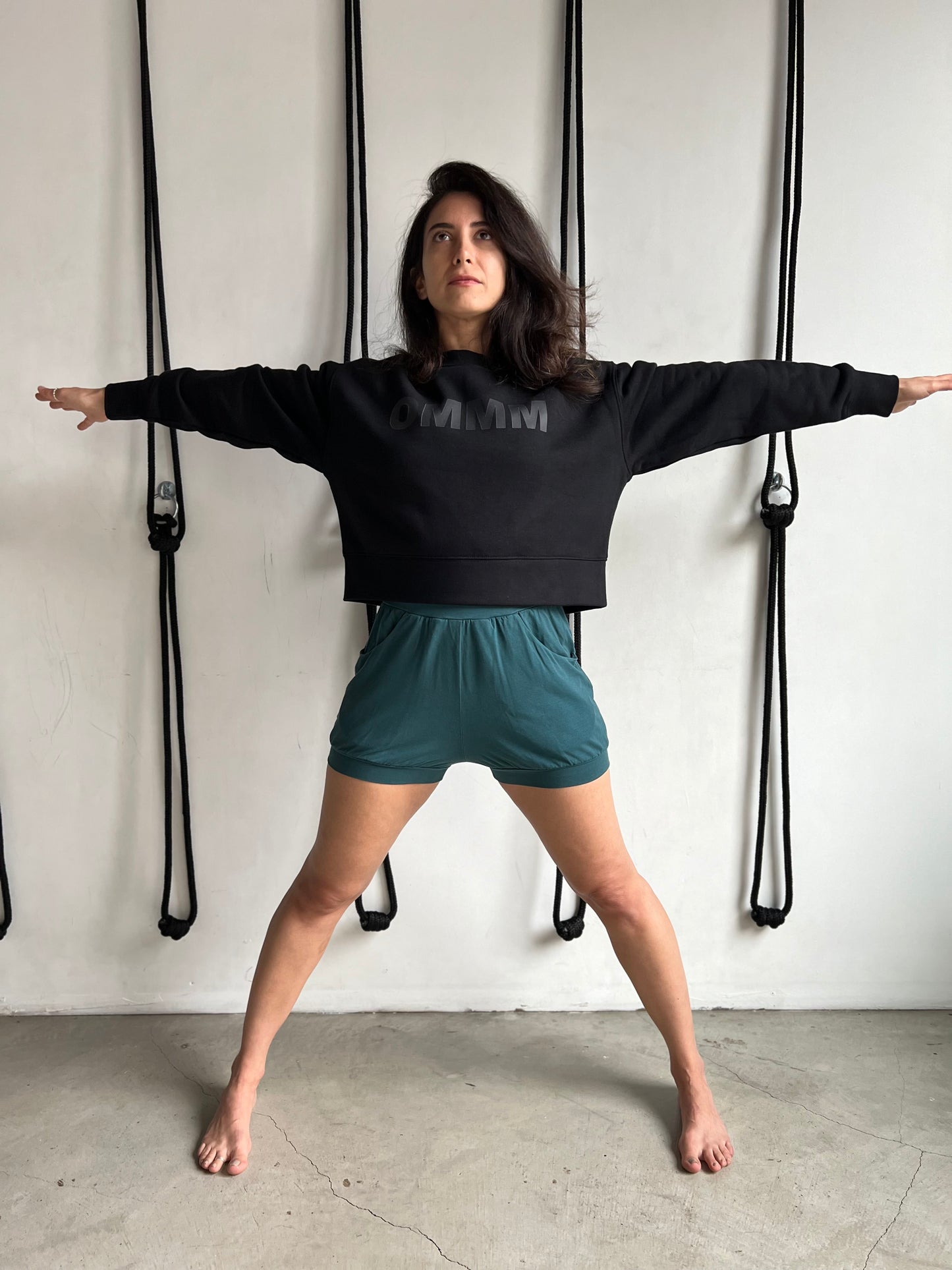 Pocket Yoga Shorts - Atlantic (Refibra™ TENCEL™)