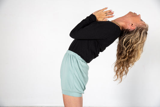 Classic Cotton Yoga Short - Celadon