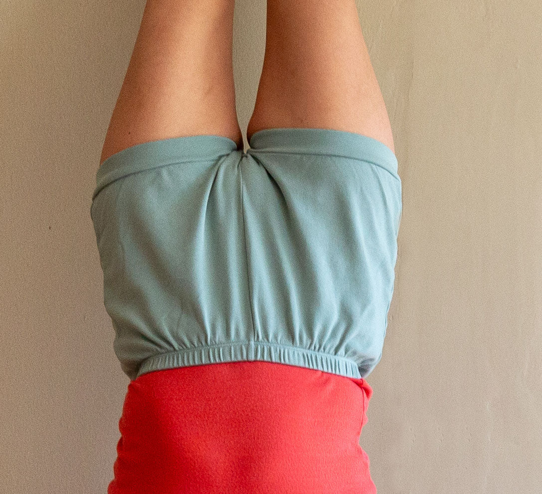 Classic Cotton Yoga Short - Celadon