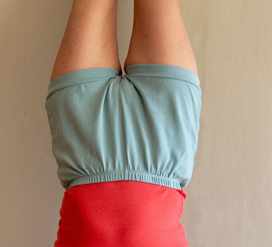 Classic Cotton Yoga Short - Celadon