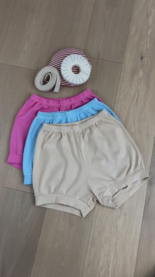 Classic Cotton Yoga Short - Sky Blue